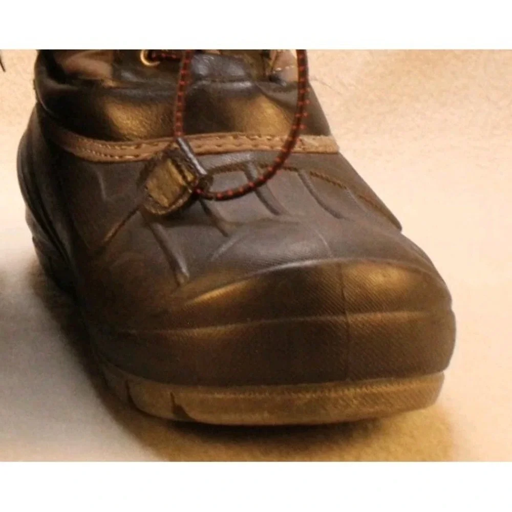 Cat & Jack Boys Thermolite Insulated Winter Boots Gray Black Size 4 Snow Kids